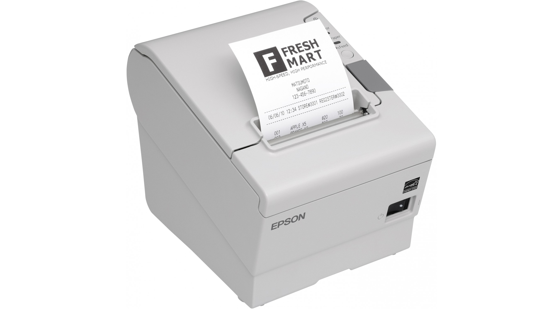Impressora térmica Epson TM-T88V em fundo branco